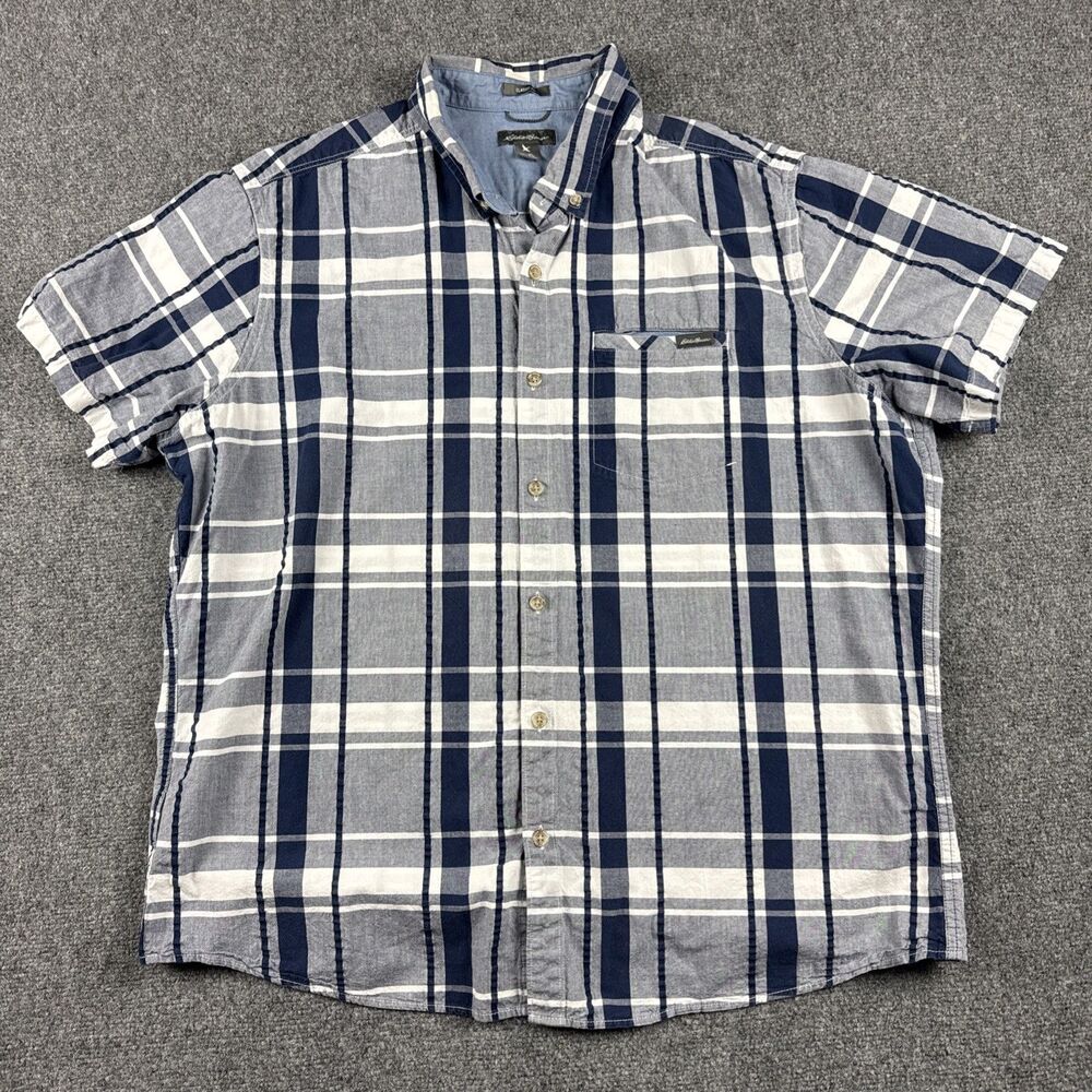 Eddie Bauer Classic Fit Size XL Blue White Stripes